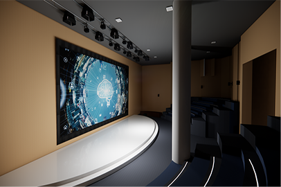 電視臺沉浸聲演播室（高）